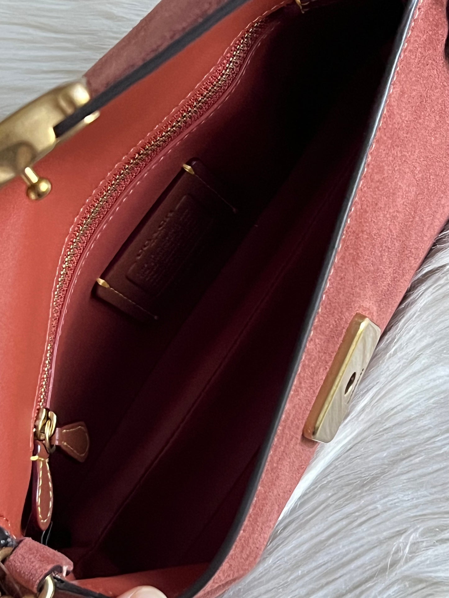 Coach Suede Jet Shoulder Bag