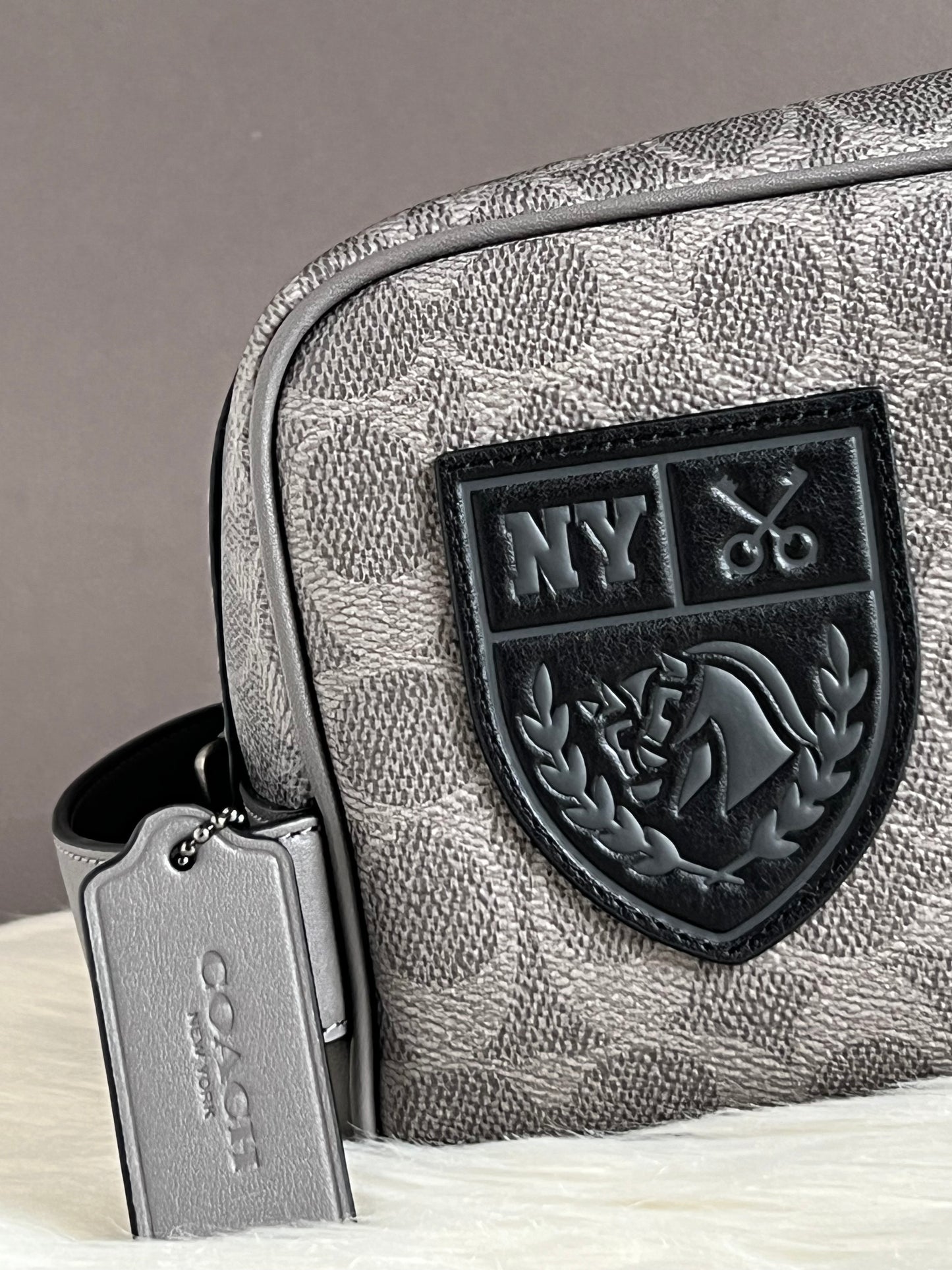 Coach Large Travel Kit In Signature Canvas With Patches