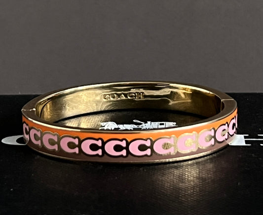 Coach 10 Mm Signature Enamel Bangle