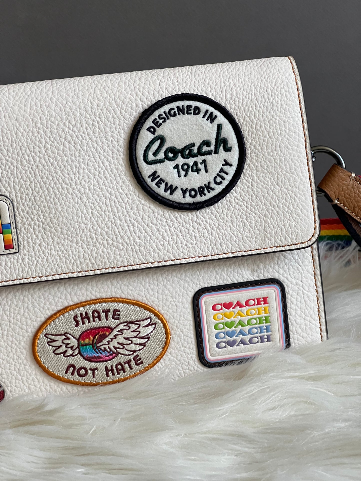 Coach Turner Flap Crossbody with Patches