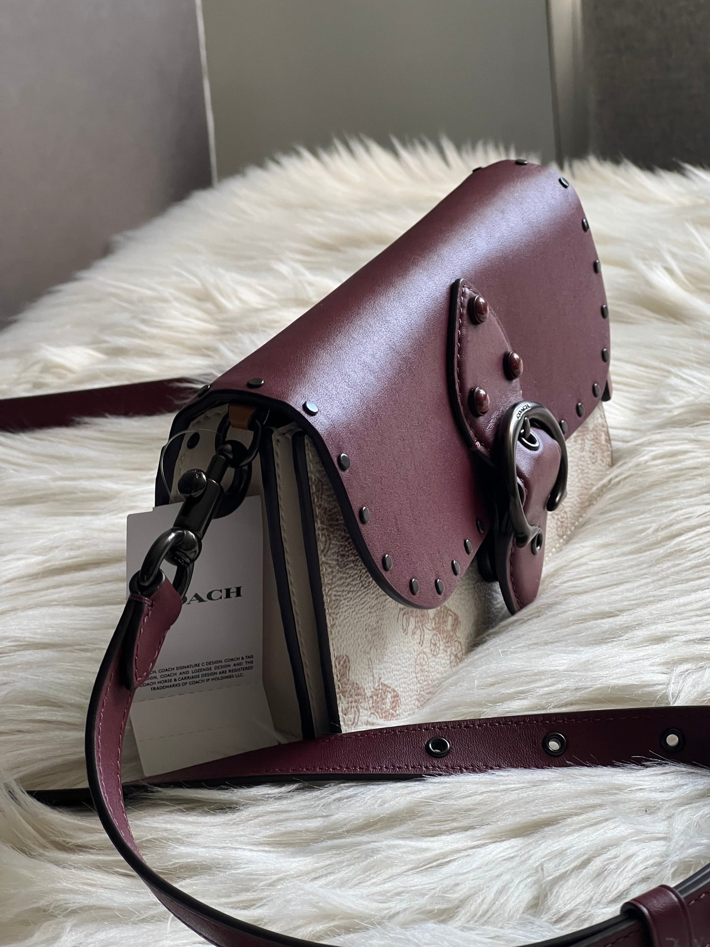 Coach Beat Crossbody Clutch in Signature Canvas with Horse and Carriage Print