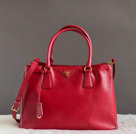 Prada Large Saffiano Lux Galleria Tote Bag