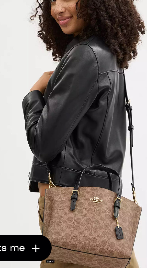 Coach Mollie Tote Bag 25 in Signature Canvas