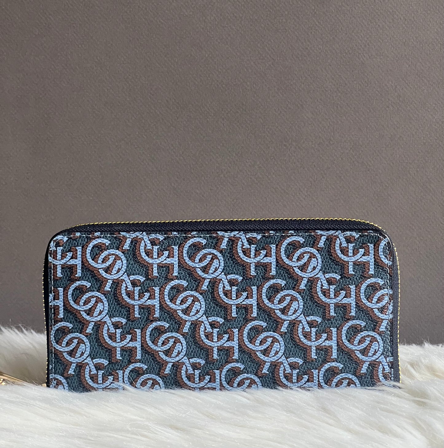 Coach Long Zip Around Wallet With Coach Monogram Print