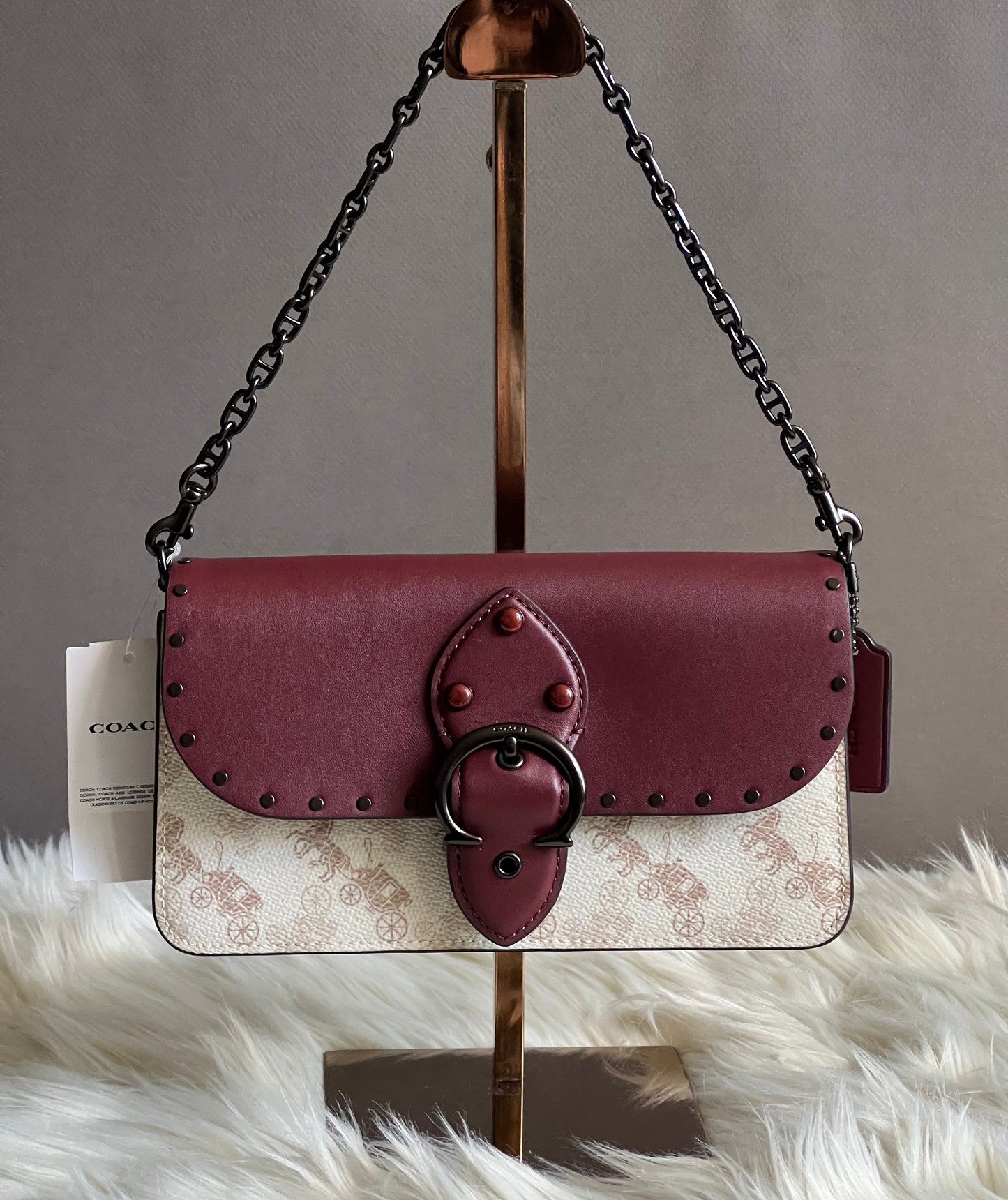 Coach Beat Crossbody Clutch in Signature Canvas with Horse and Carriage Print