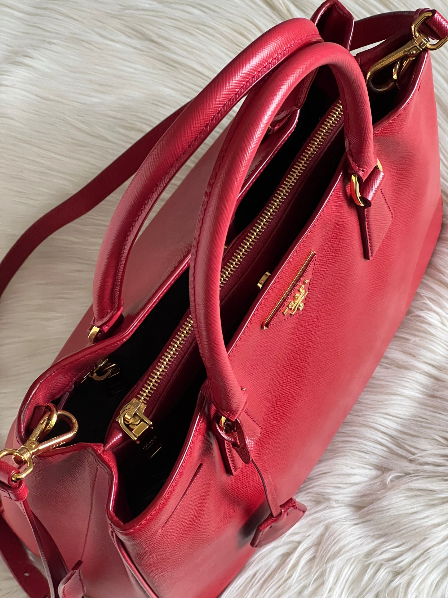 Prada Large Saffiano Lux Galleria Tote Bag