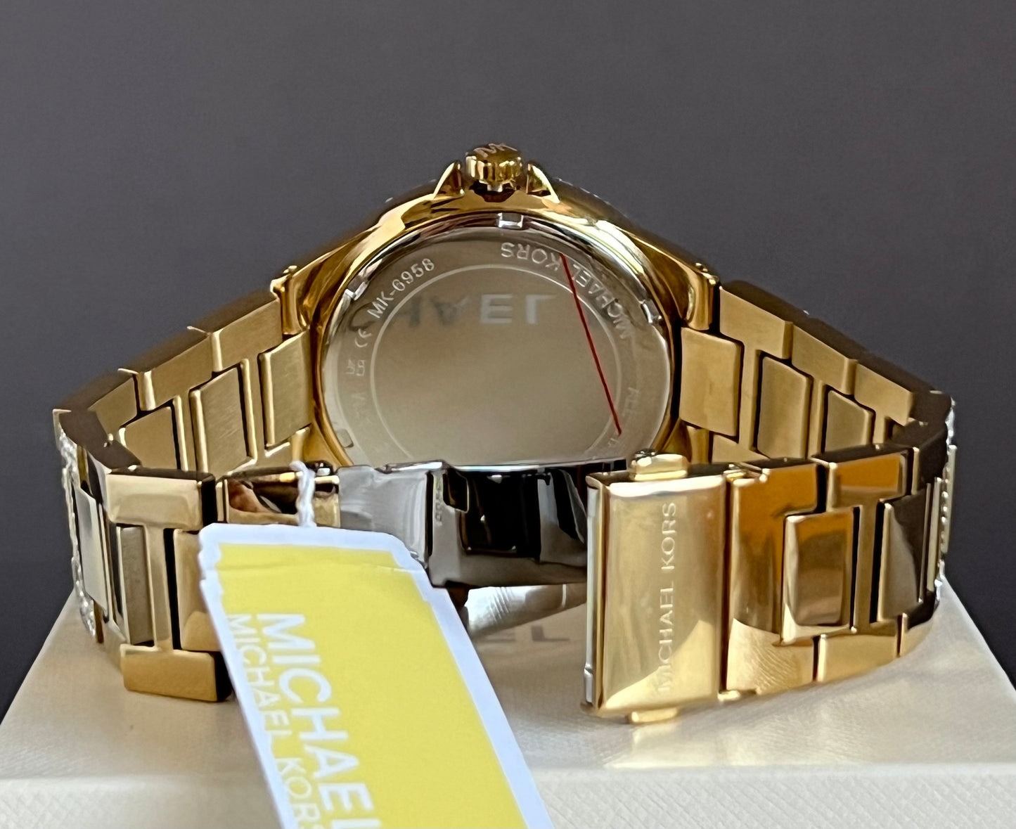 Michael Kors Women’s Oversized Camille Pavé Gold-Tone Watch