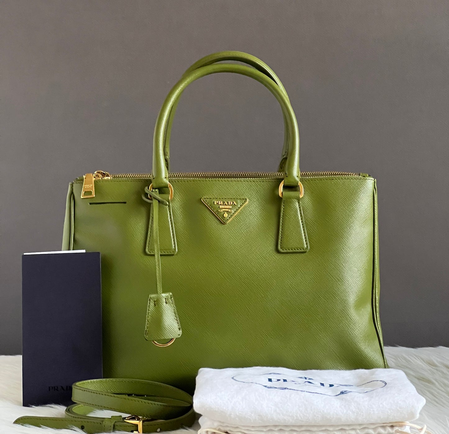 Prada Large Saffiano Lux Galleria Tote Bag