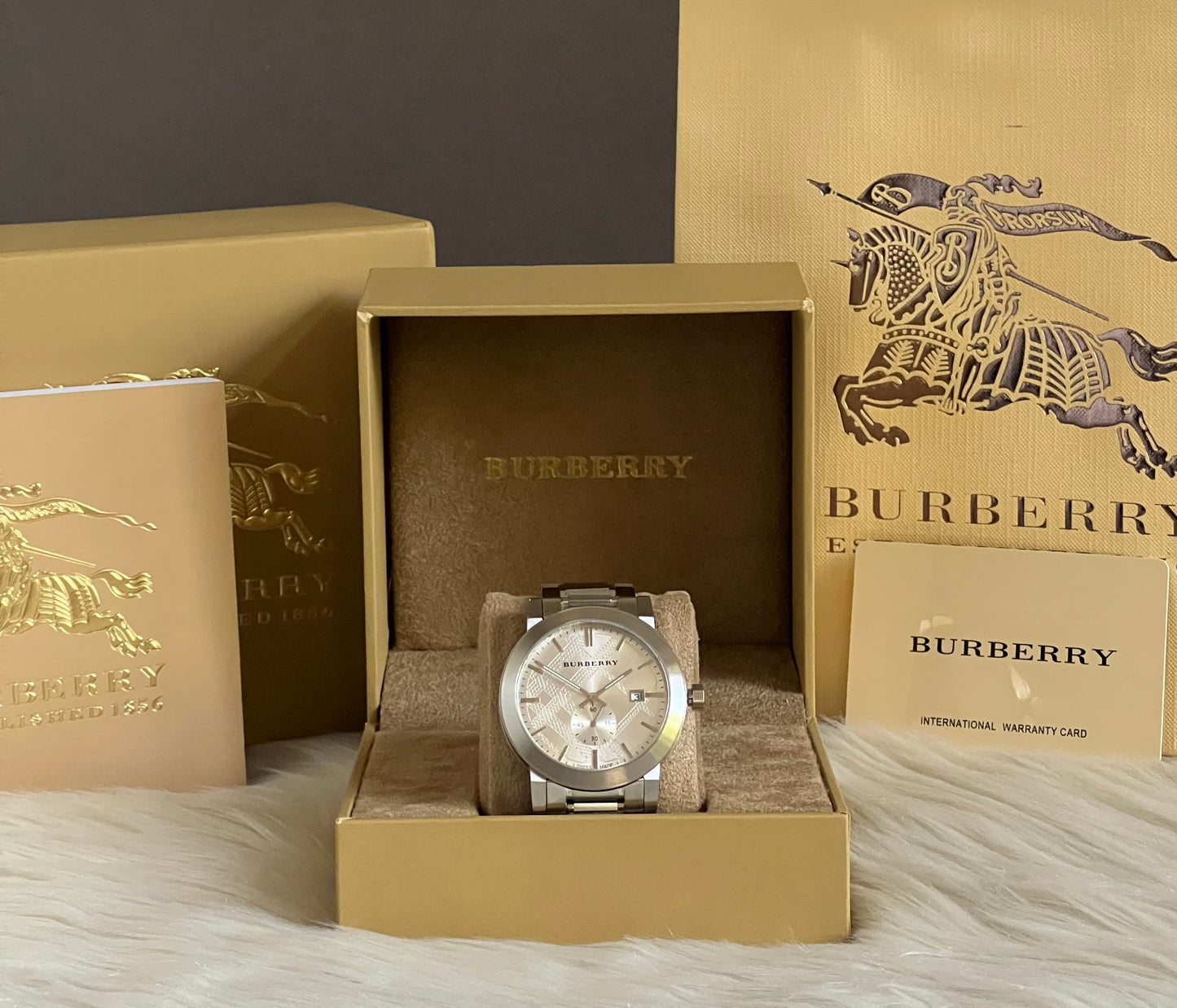 Burberry Men’s The City Silver Dial Steel Watch