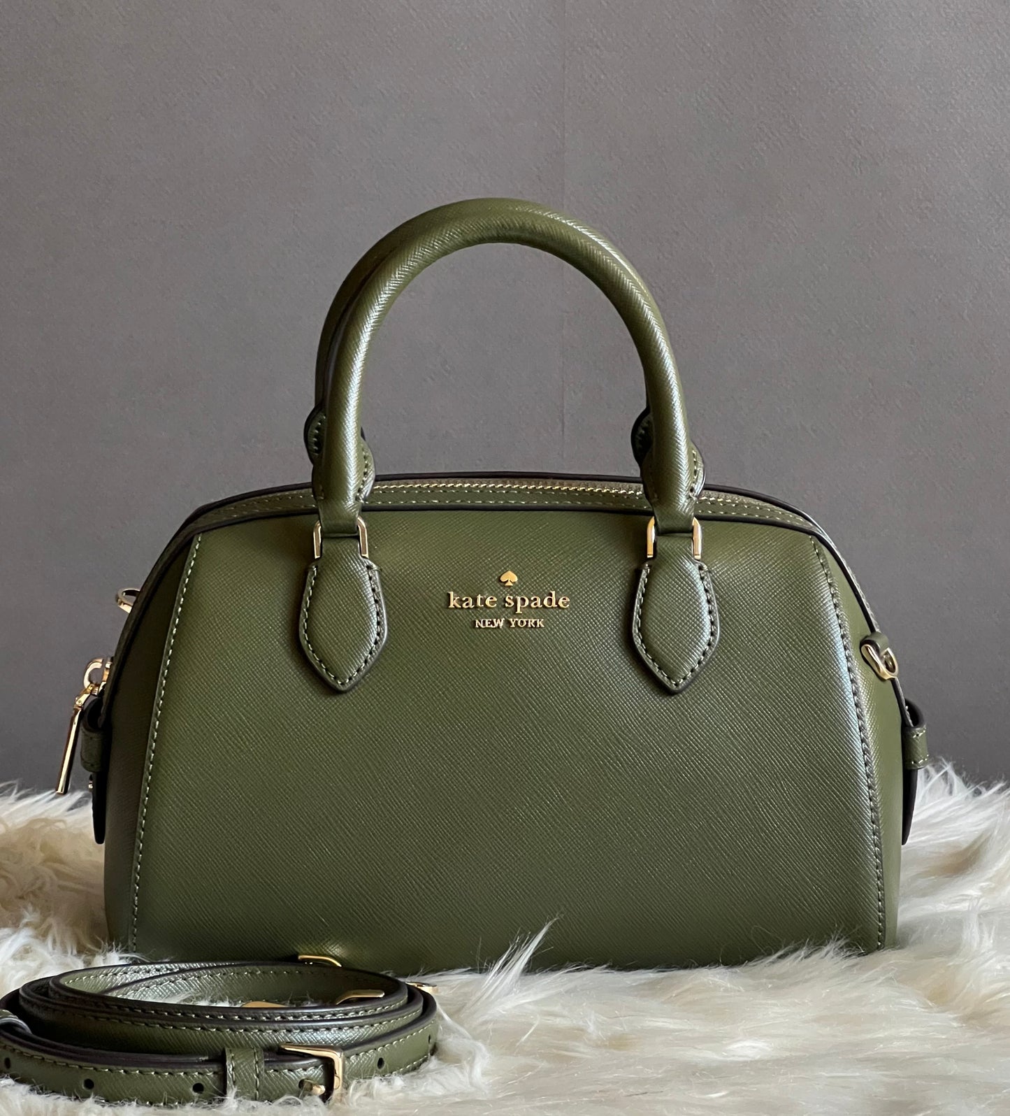 Kate Spade Madison Saffiano Leather Small Duffle Crossbody