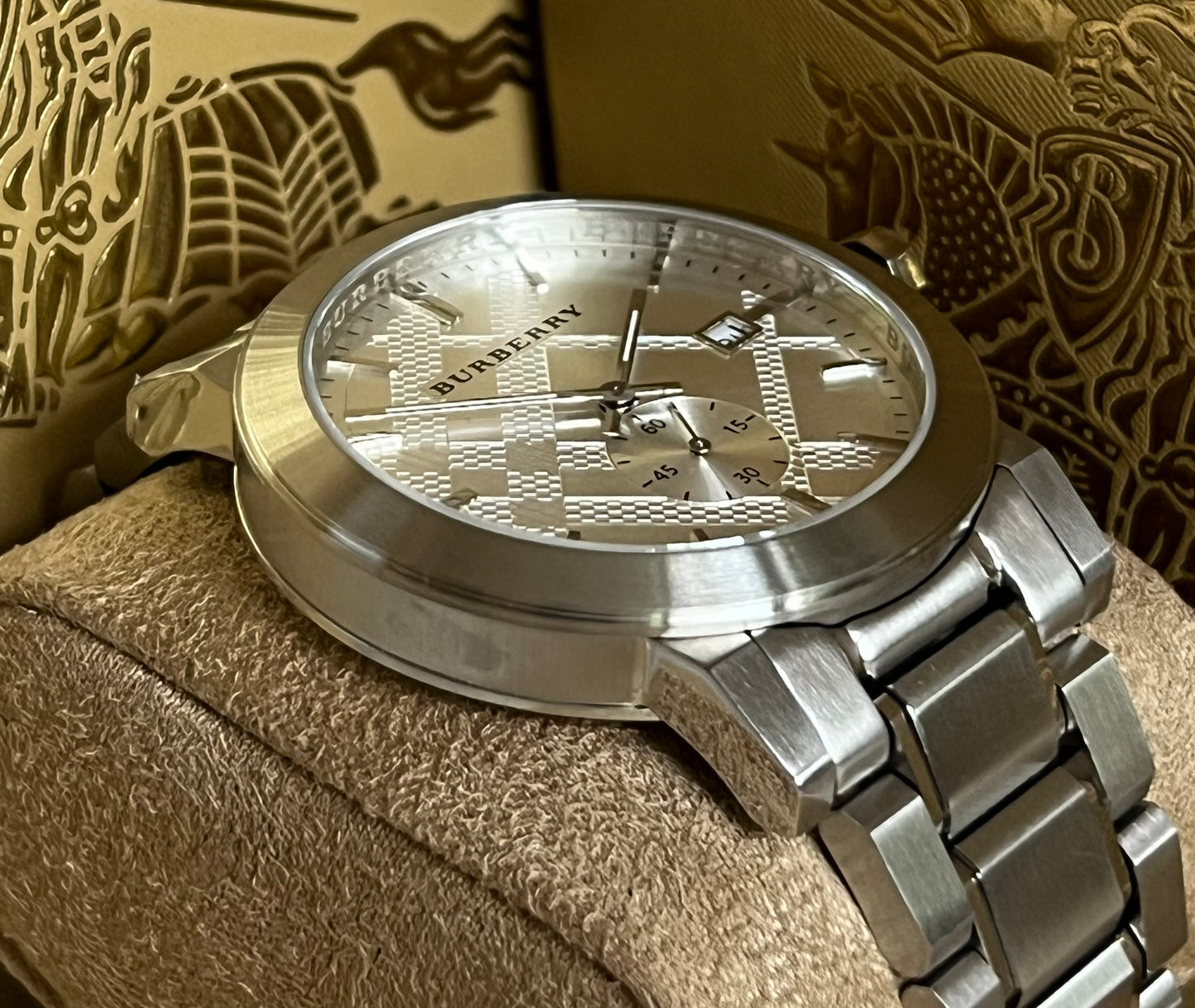 Burberry Men’s The City Silver Dial Steel Watch