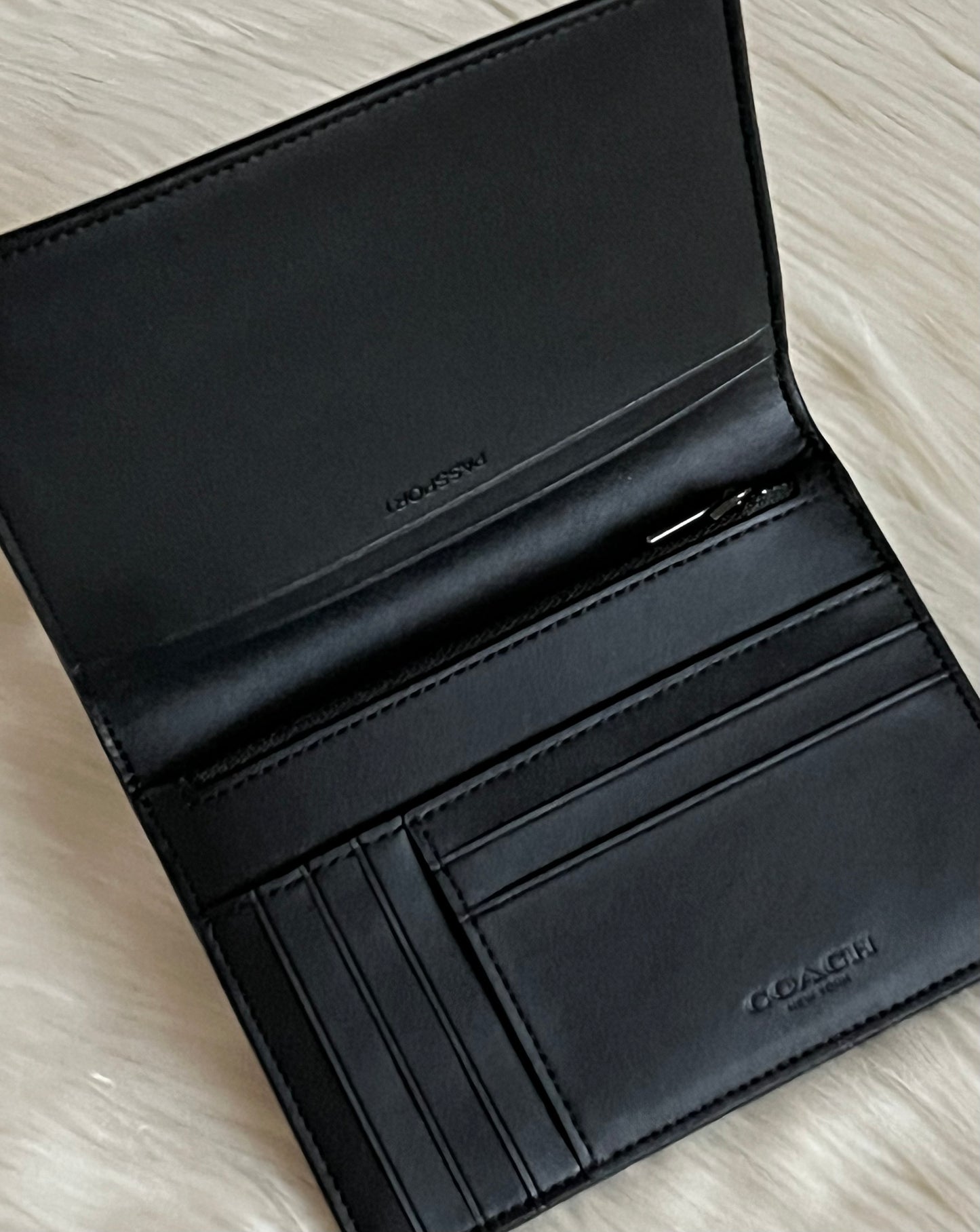 Coach Passport Case with Penguin