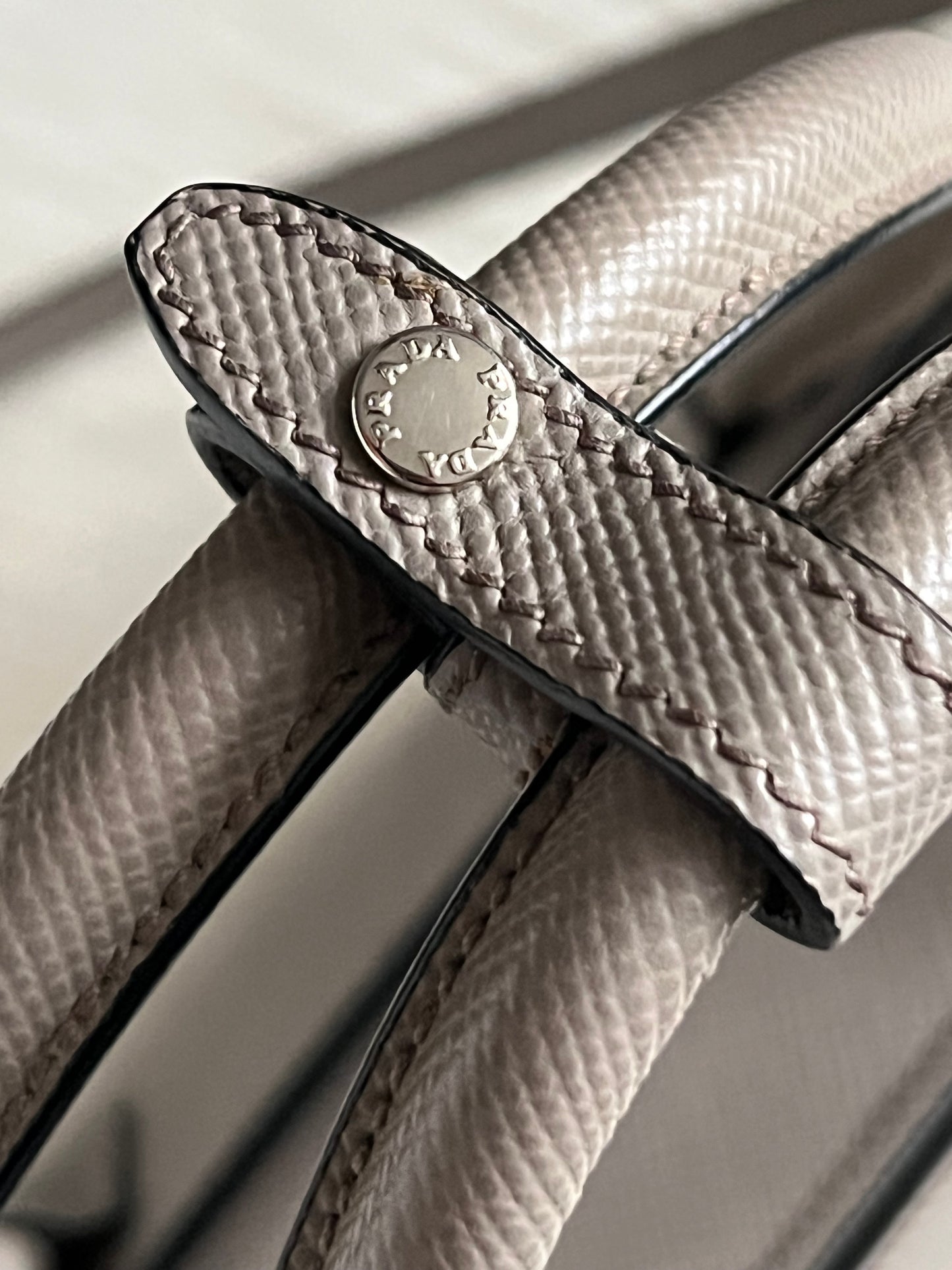 Prada Saffiano Cuir Turn-Lock Twin Satche