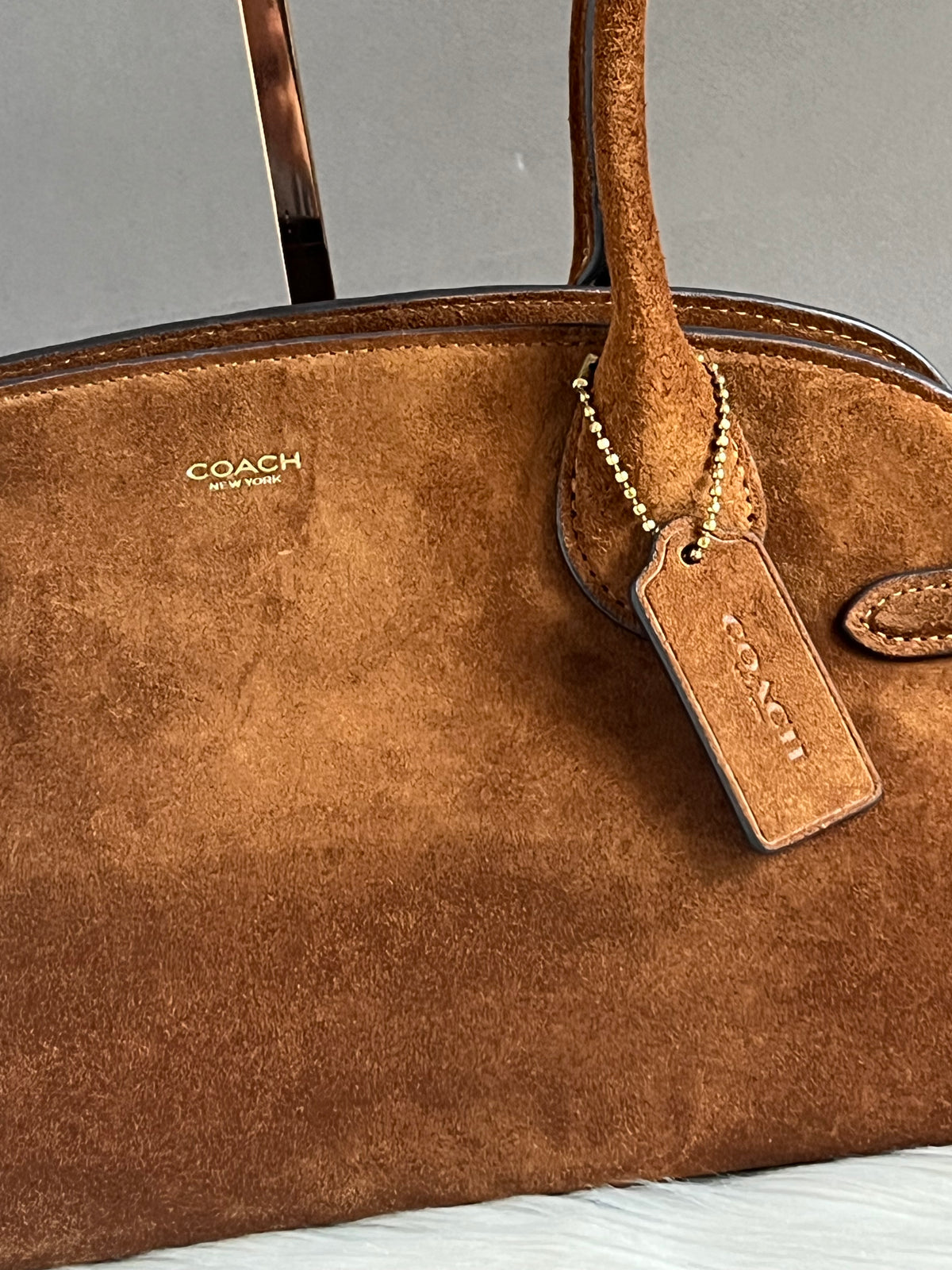 Coach Empire Carryall Bag 34 In Suede