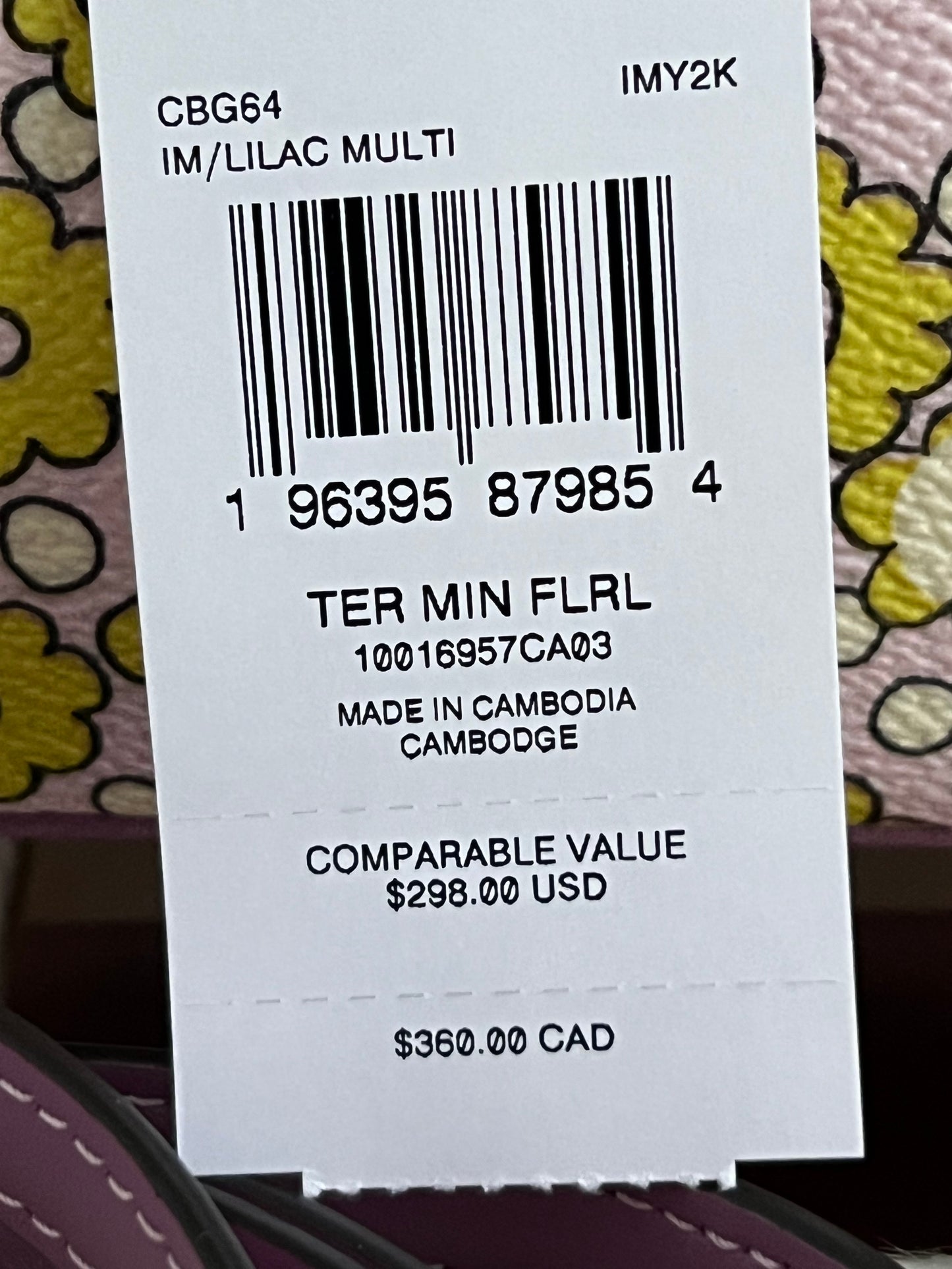 Coach Teri Mini Crossbody Bag With Floral Print