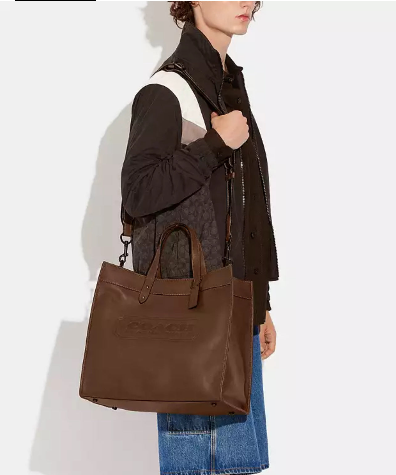 Coach Field Tote 40 with Coach Badge