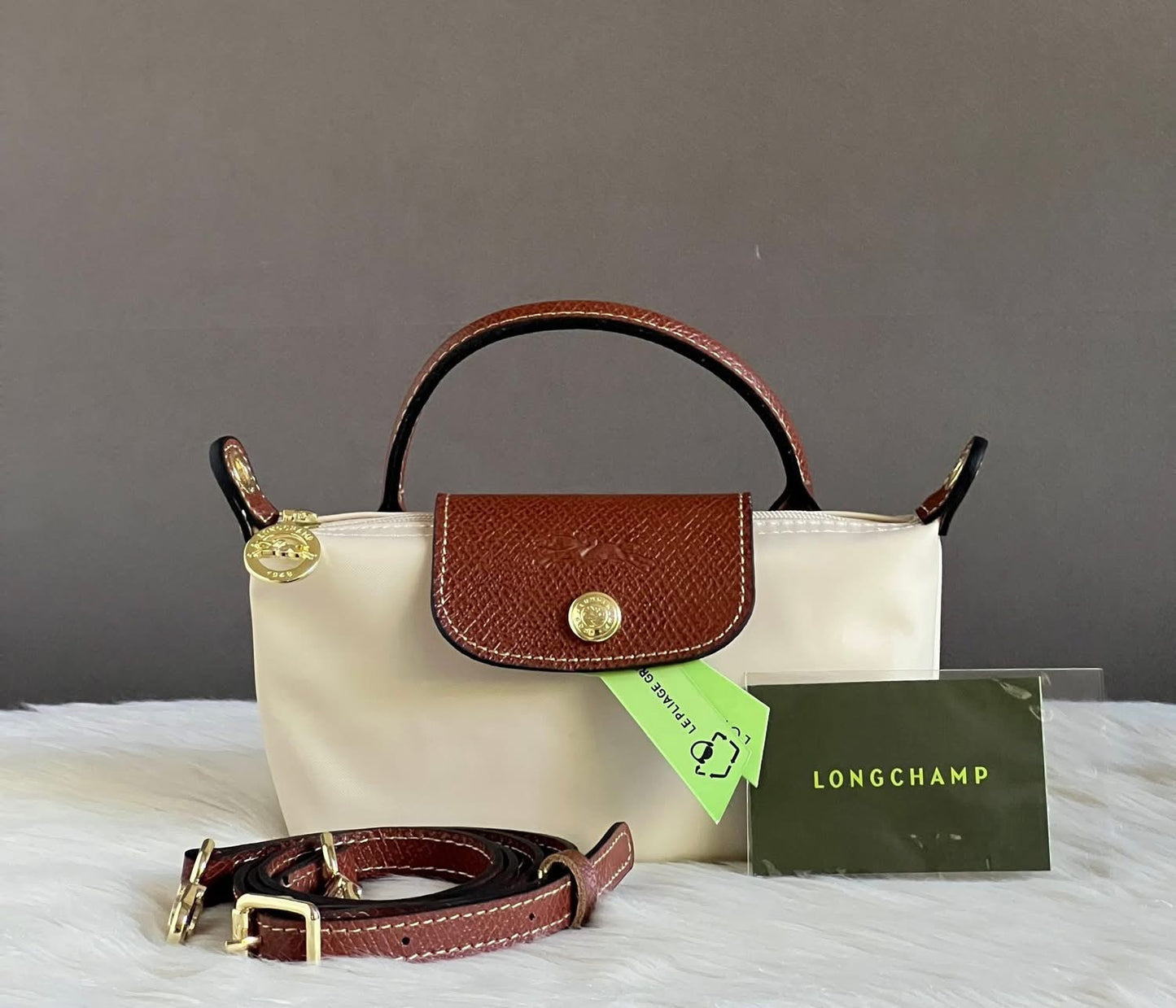 Longchamp XS Le Pliage Original Pouch with Strap