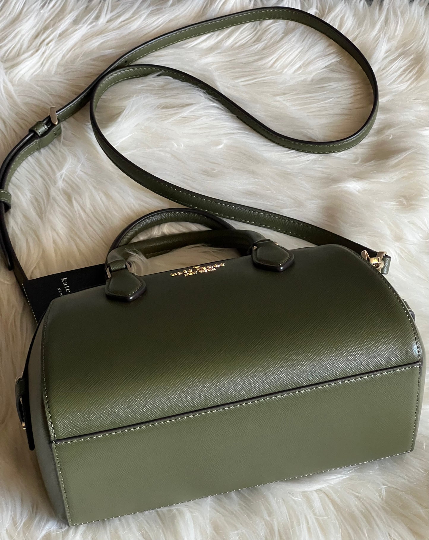 Kate Spade Madison Saffiano Leather Small Duffle Crossbody