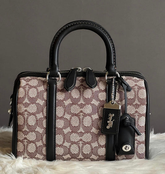 Coach Ruby Satchel 25 in Signature Textile Jacquard