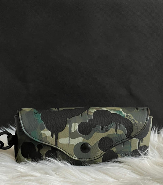 Coach Charter Sunglass Case with Camo Print