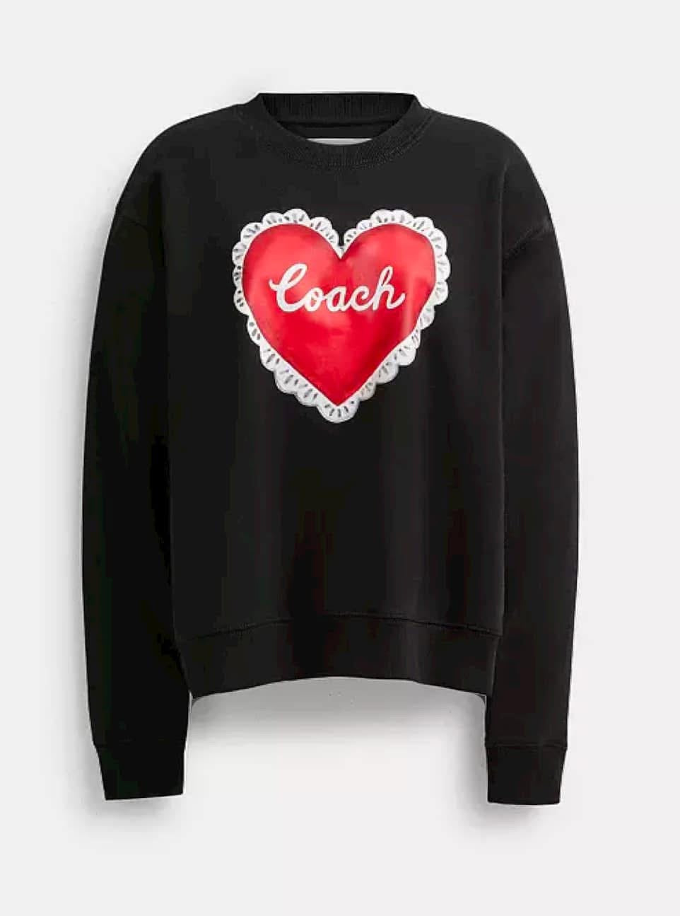 Coach Heart Crewneck Sweater