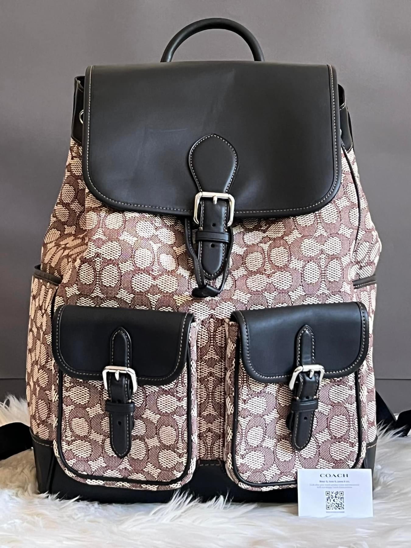 Coach Frankie Backpack in Signature Textile