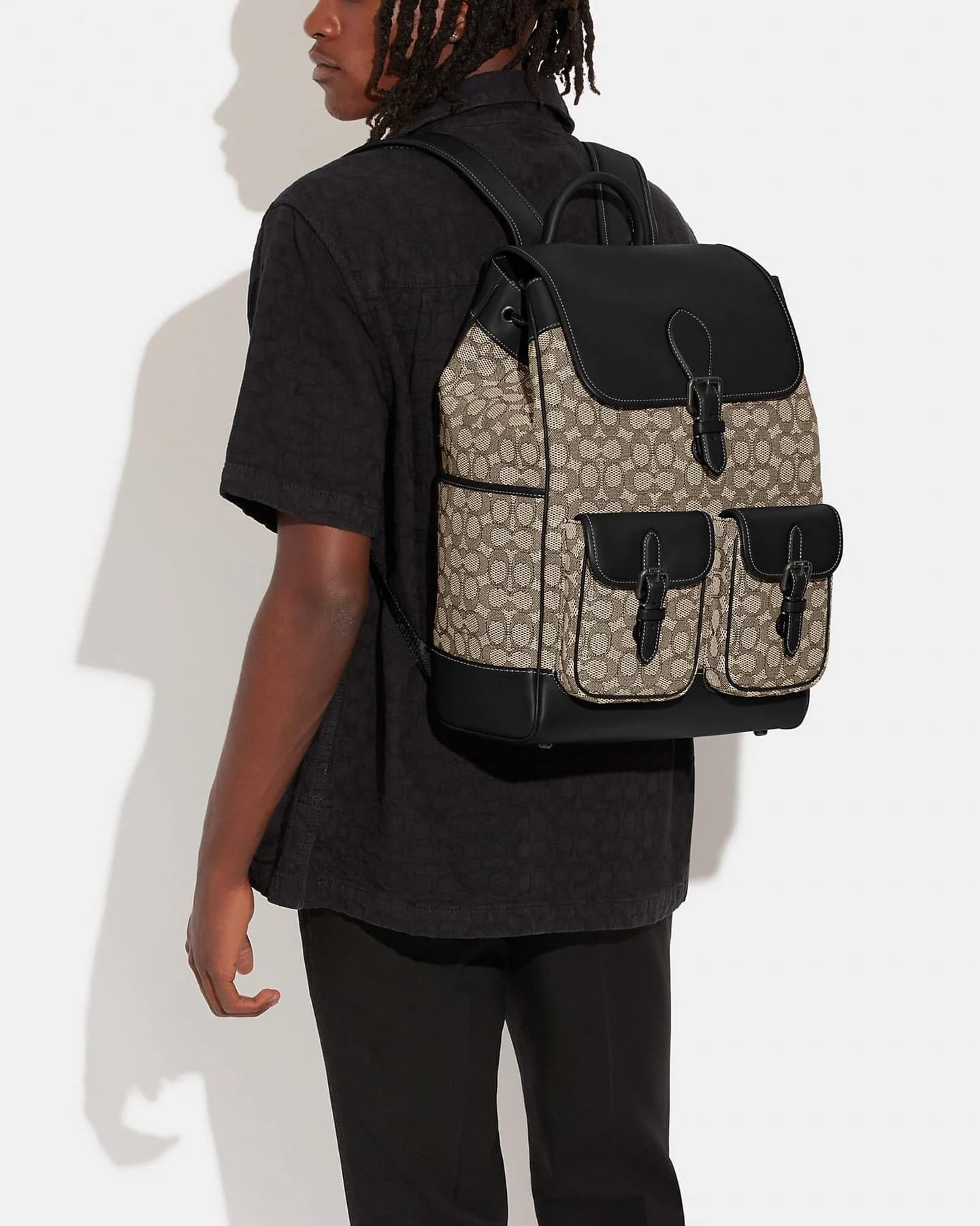 Coach Frankie Backpack in Signature Textile