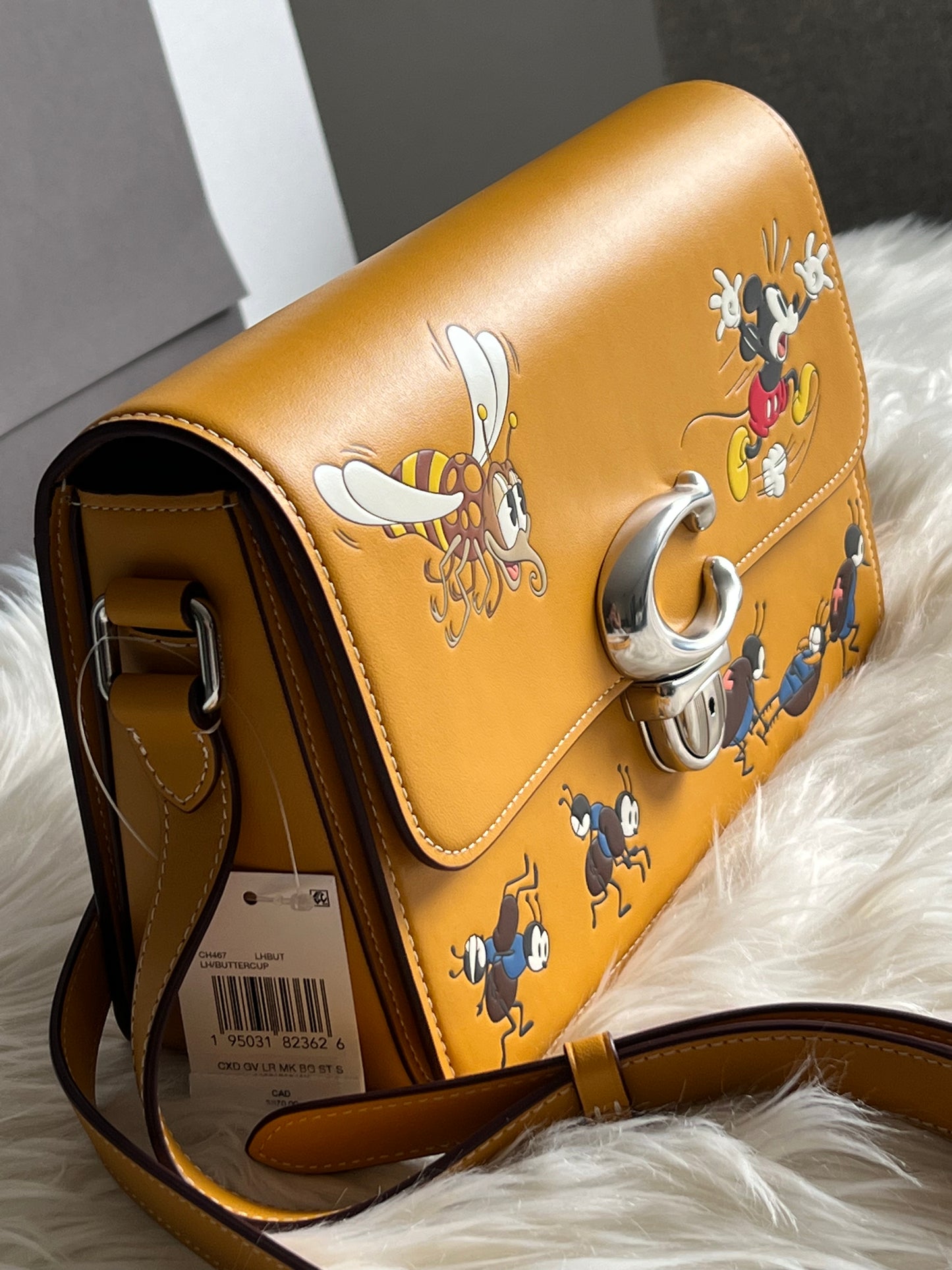 Disney X Coach Studio Shoulder Bag with Mickey Mouse and Bugs