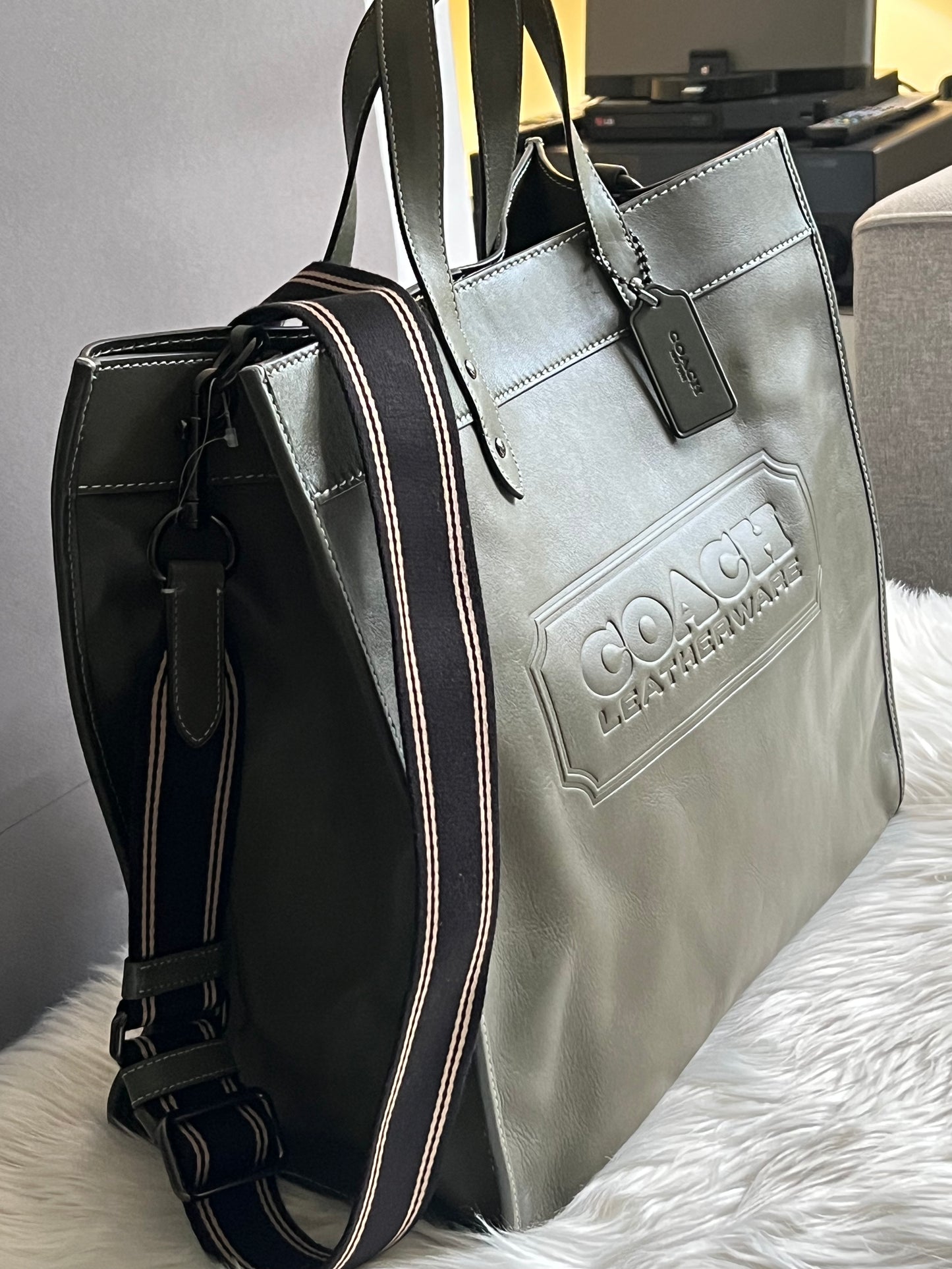 Coach Field Tote 40 with Coach Badge