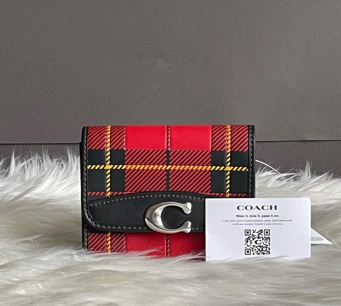 Coach Bandit Wallet with Plaid Print – Club de Mode