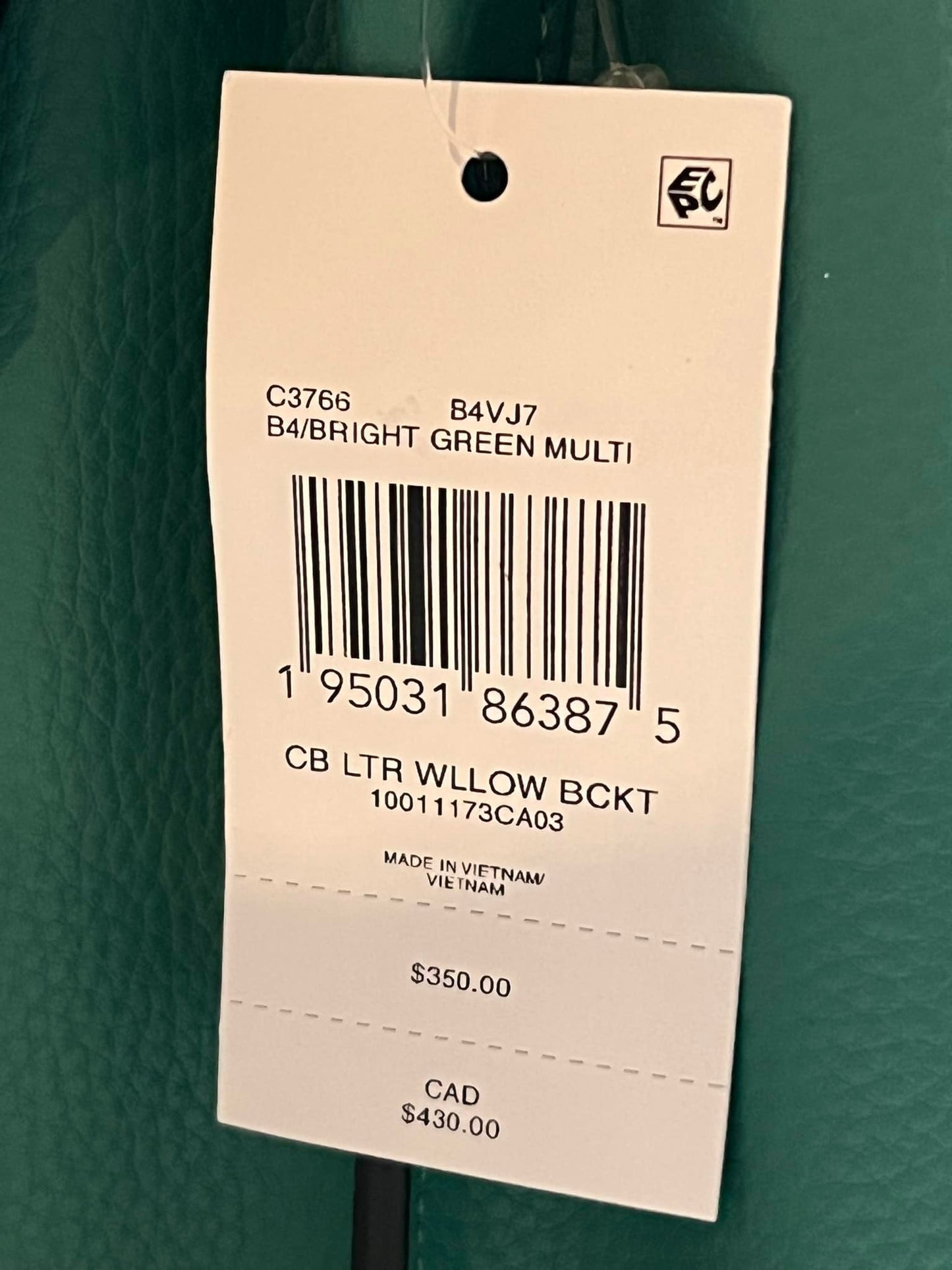 Coach Willow Bucket Bag in Colorblock