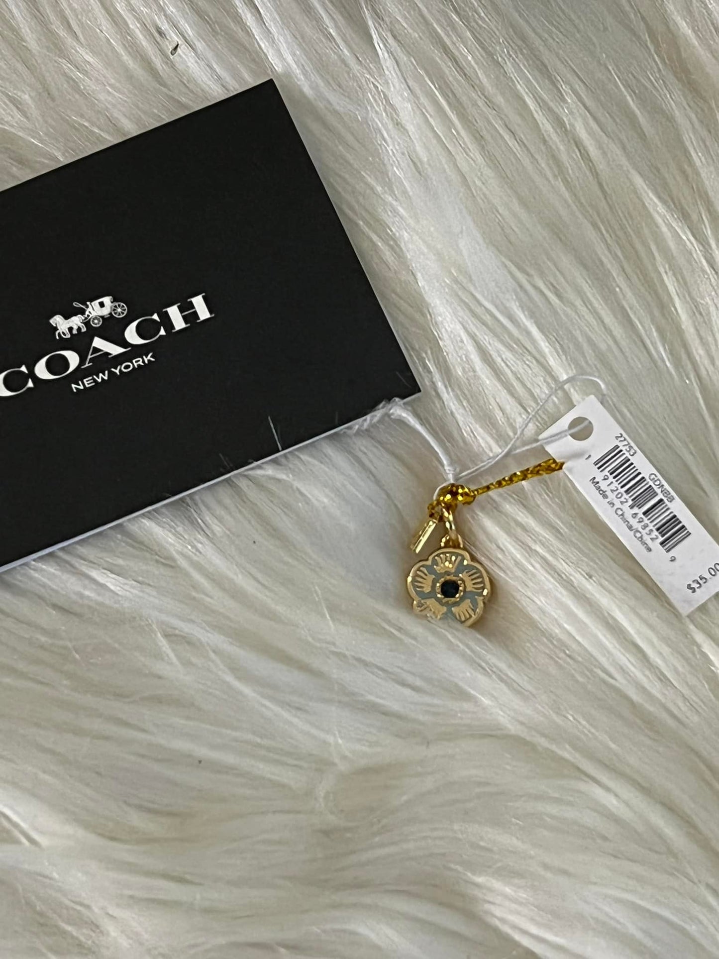 Coach Tea Rose Charm