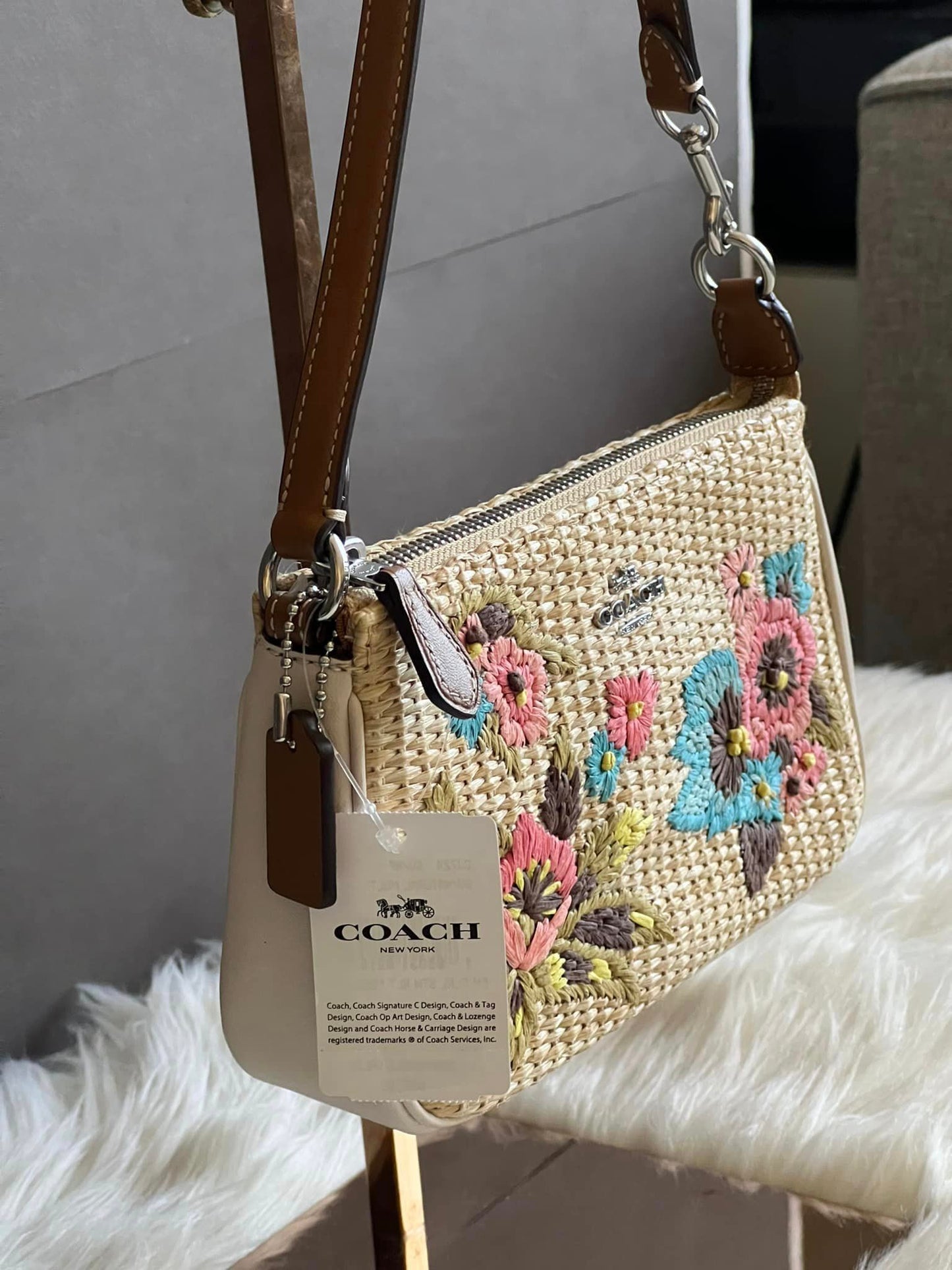 Coach Nolita 19 with Floral Embroidery