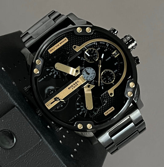 DZ7435 - Diesel Men’s Mr. Daddy 2.0 Chrono Black Dial Leather Watch