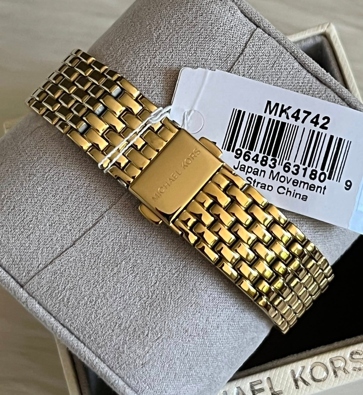 Michael Kors Women’s Emery Three-Hand Gold-Tone Stainless Steel Watch