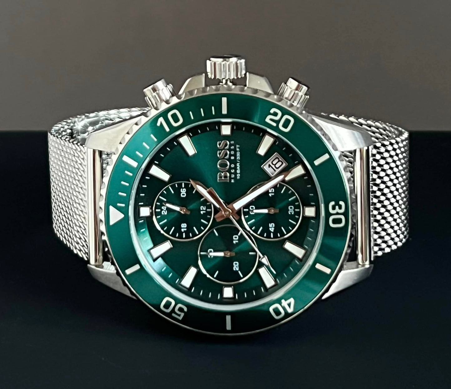 Hugo Boss Men’s Admiral Green Face Watch