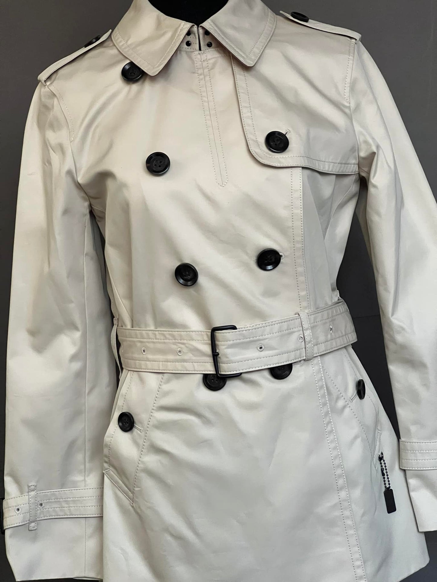 Coach Short Trench Coat