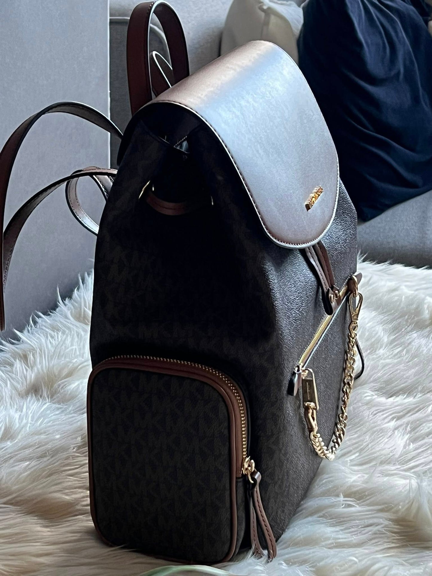 Michael Kors Jet Set Large Logo Backpack