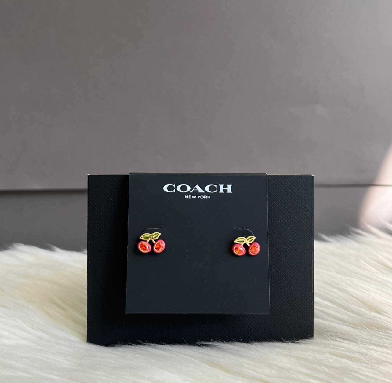 Coach Cherry Stud Earrings