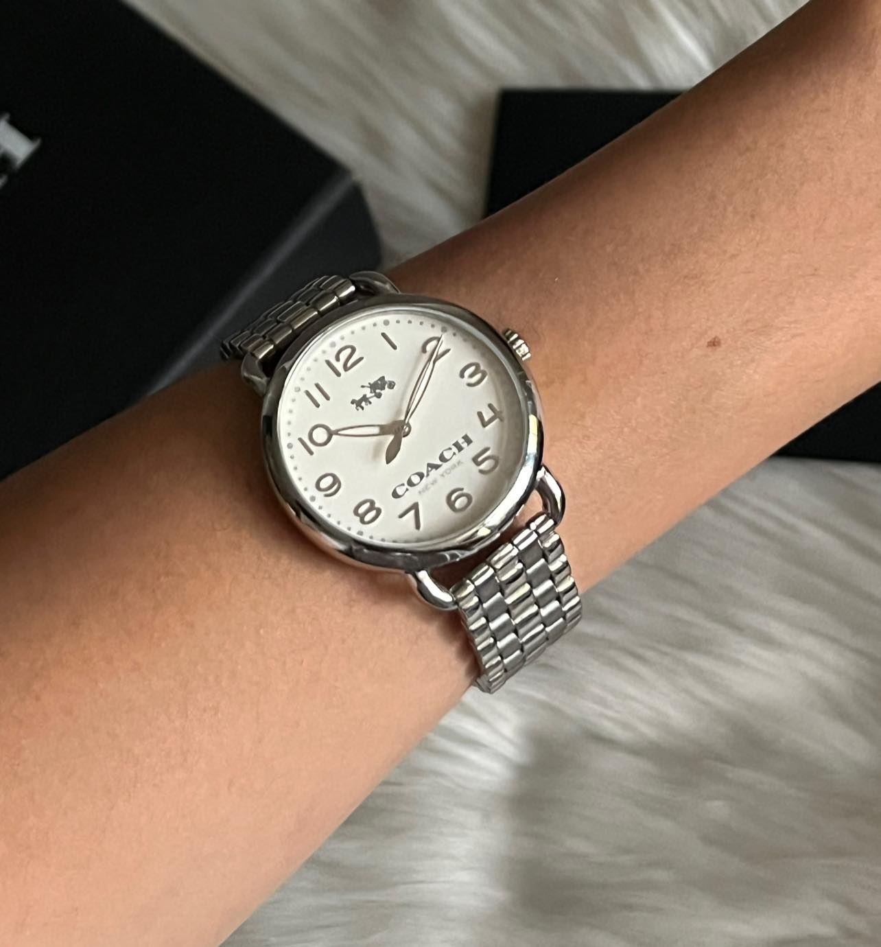 Coach Women’s Delancey Silver Quartz Watch