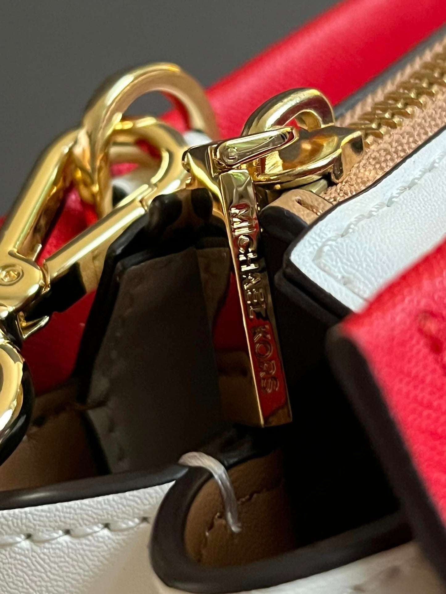 Michael Kors Marilyn Small Color-Block Saffiano Leather Crossbody Bag