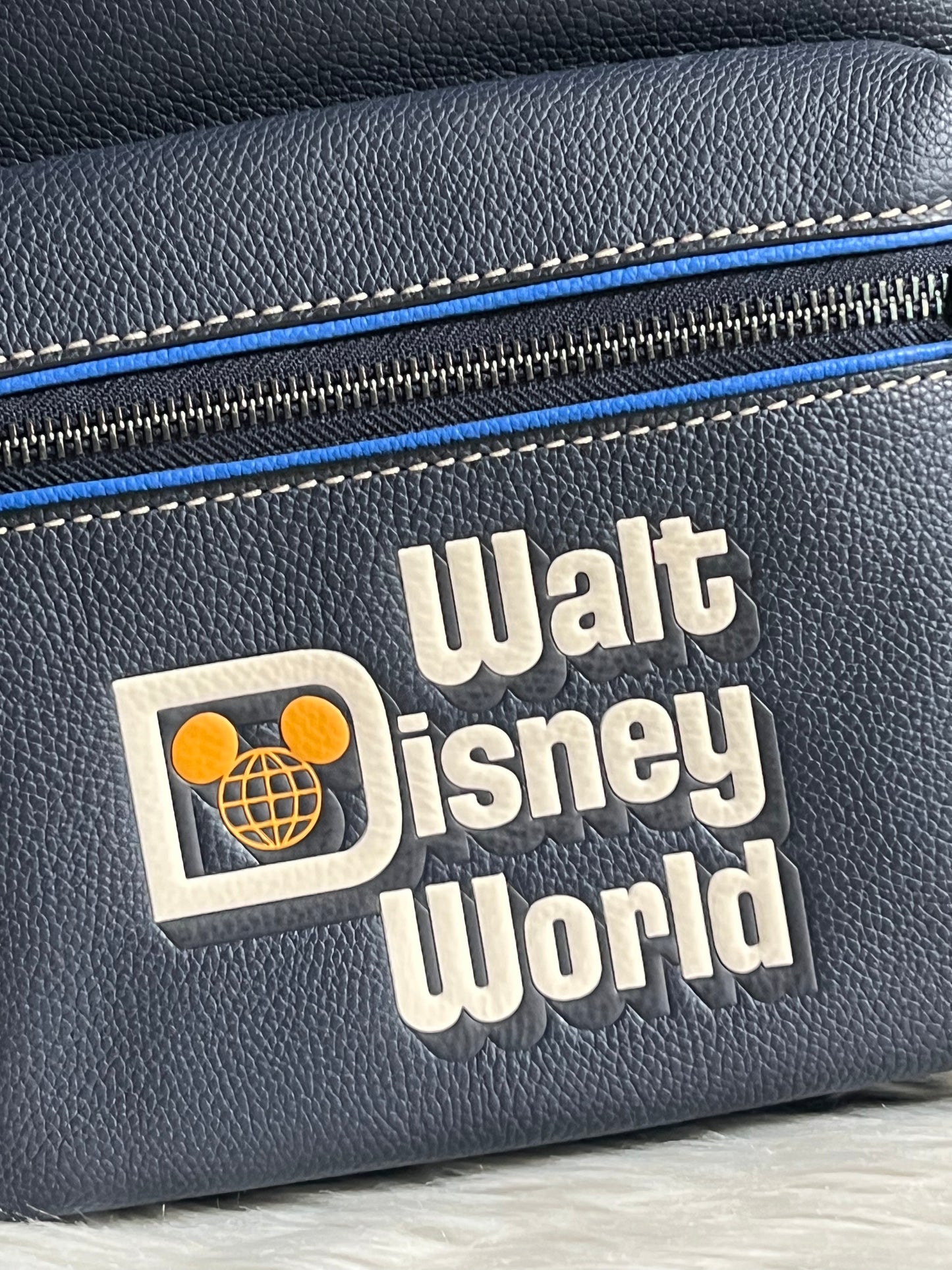 Disney X Coach Charter Leather Backpack with Walt Disney World Motif