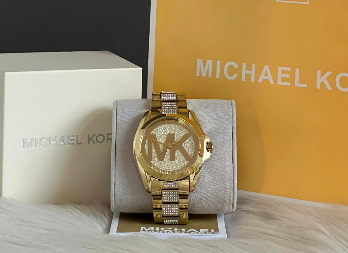 Michael Kors Women’s Bradshaw Gold-Tone Watch