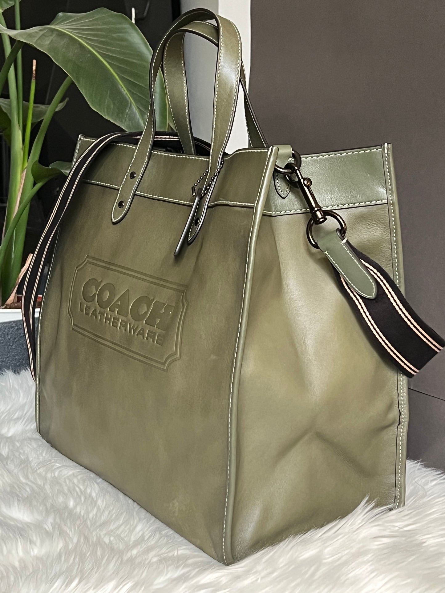 Coach Field Tote 40 with Coach Badge