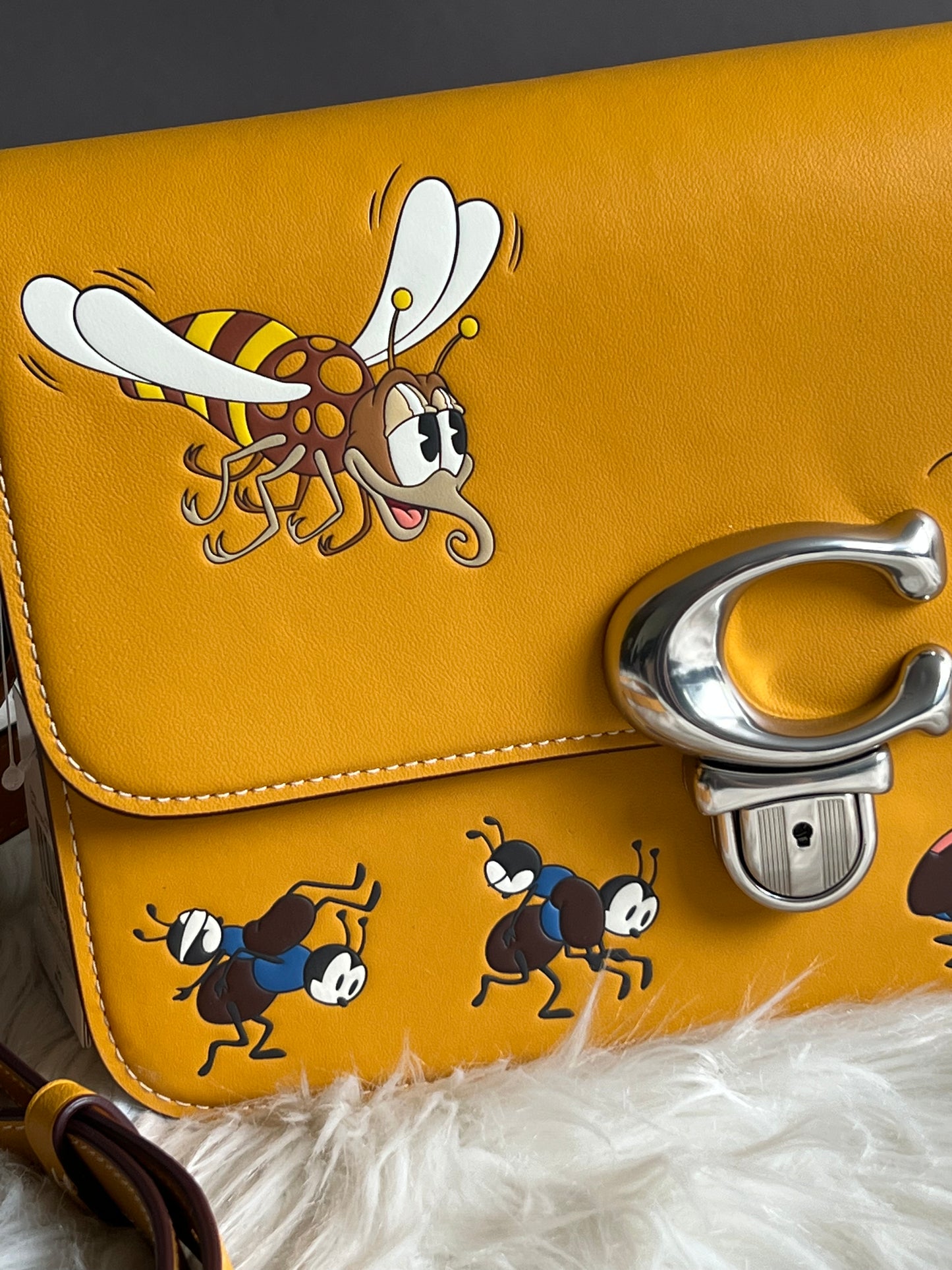 Disney X Coach Studio Shoulder Bag with Mickey Mouse and Bugs