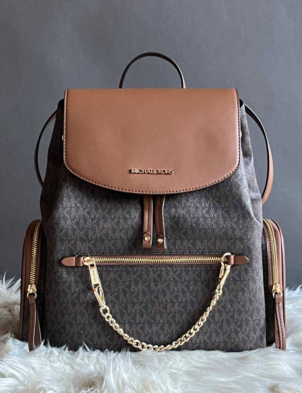 Michael Kors Jet Set Large Logo Backpack