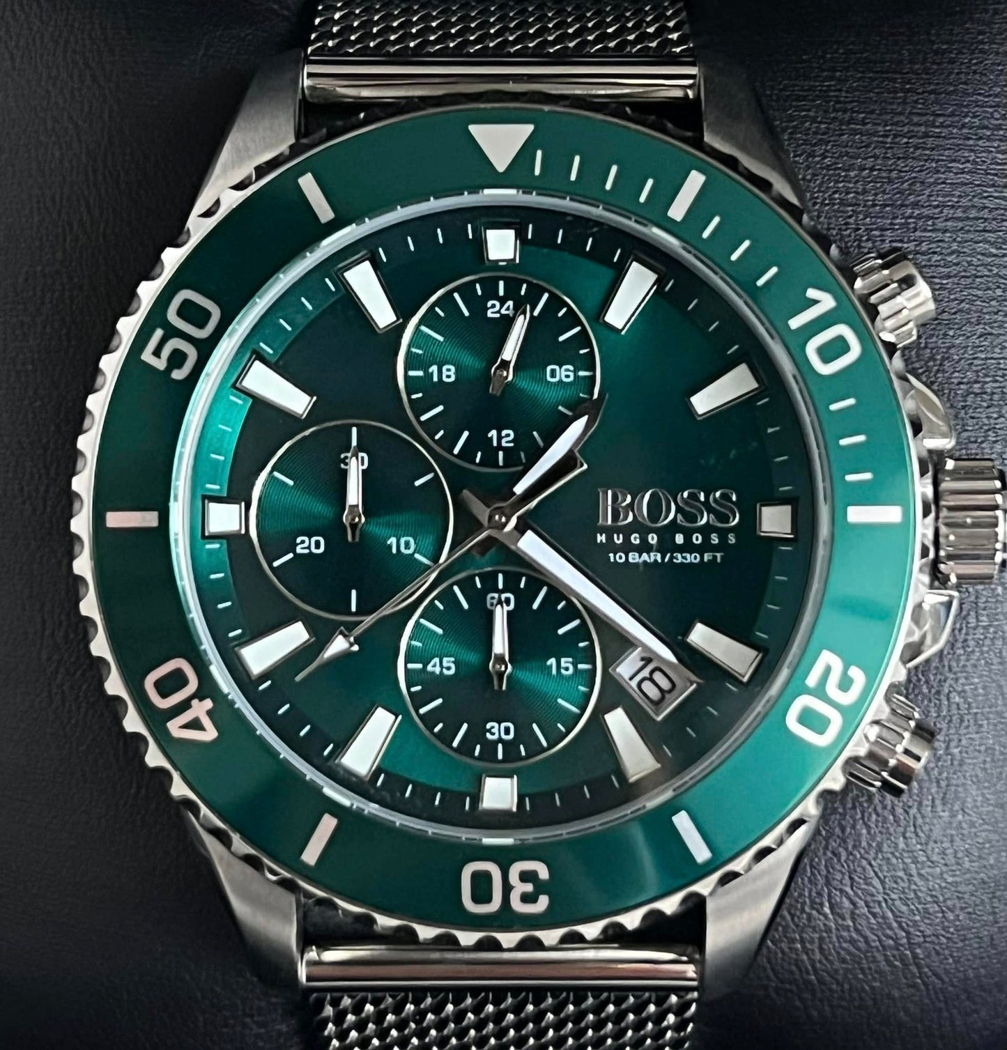 Hugo Boss Men’s Admiral Green Face Watch