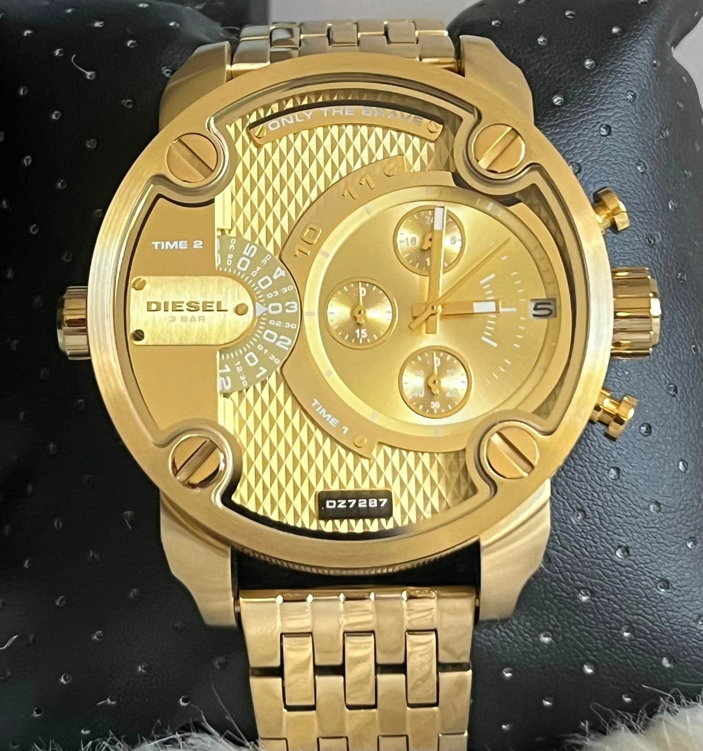 Diesel Men’s The Daddies Series Gold Analog Watch