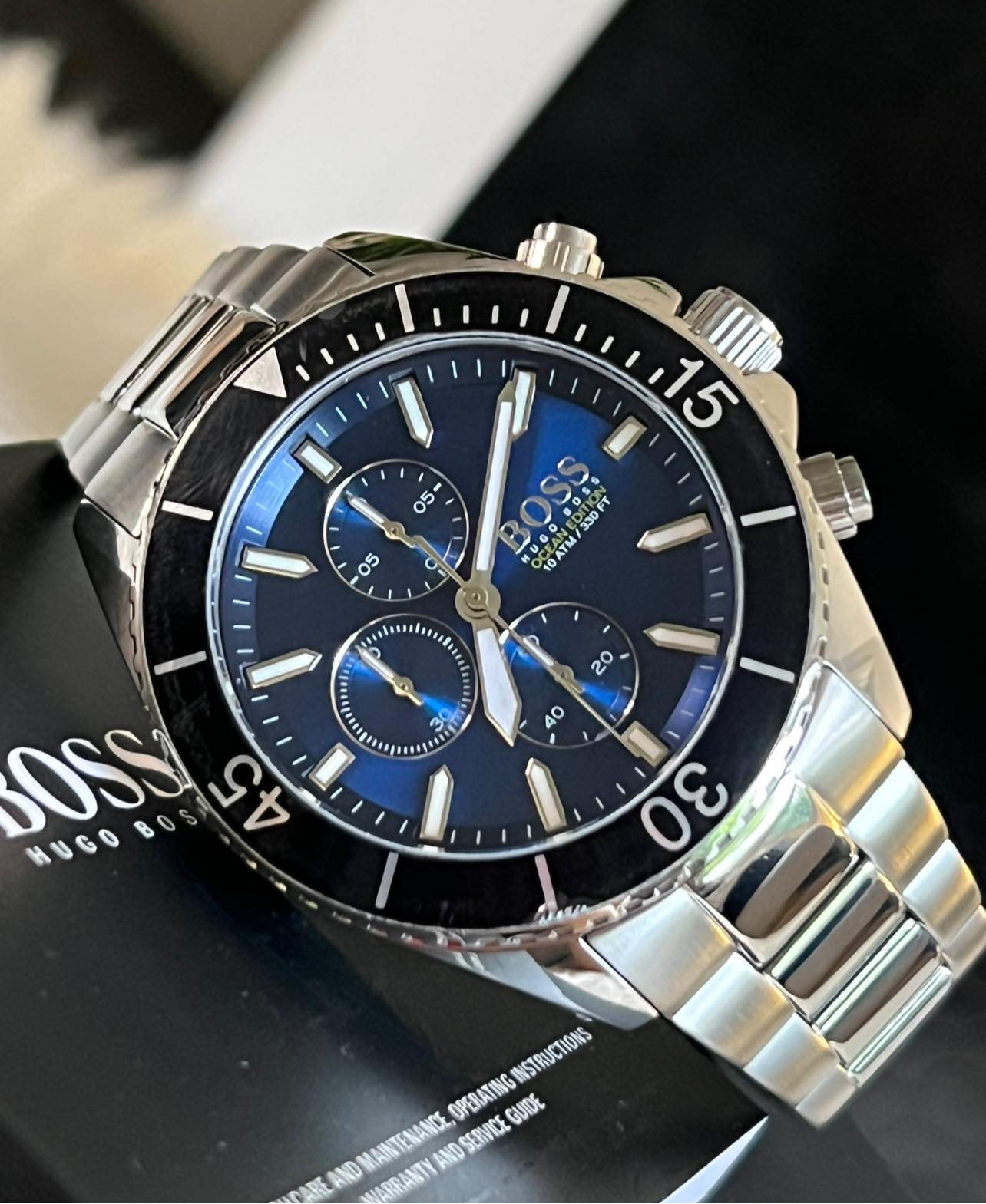 Hugo Boss Men’s Ocean Blue Dial Watch