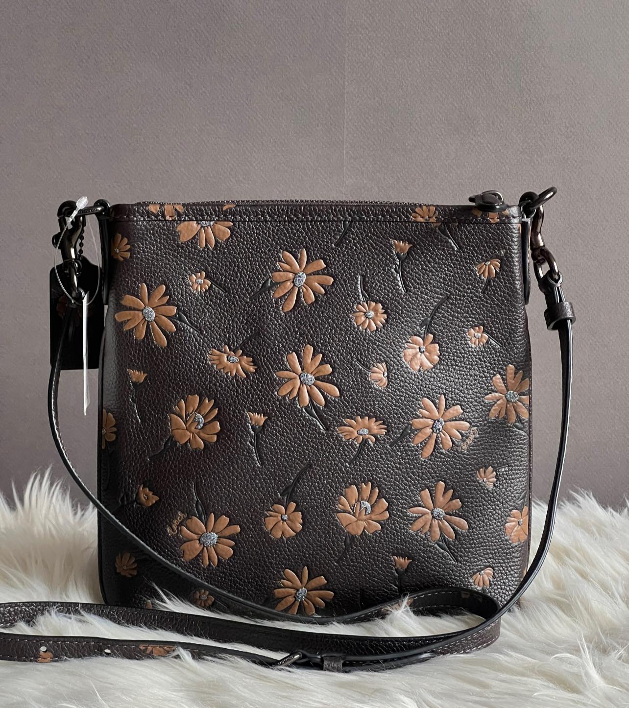 Coach Kitt Messenger Crossbody with Floral Print